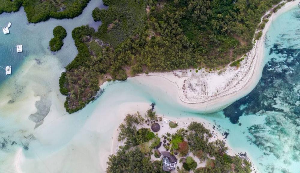 Catamaran: Île aux Cerfs Cruise via GRSE Waterfall